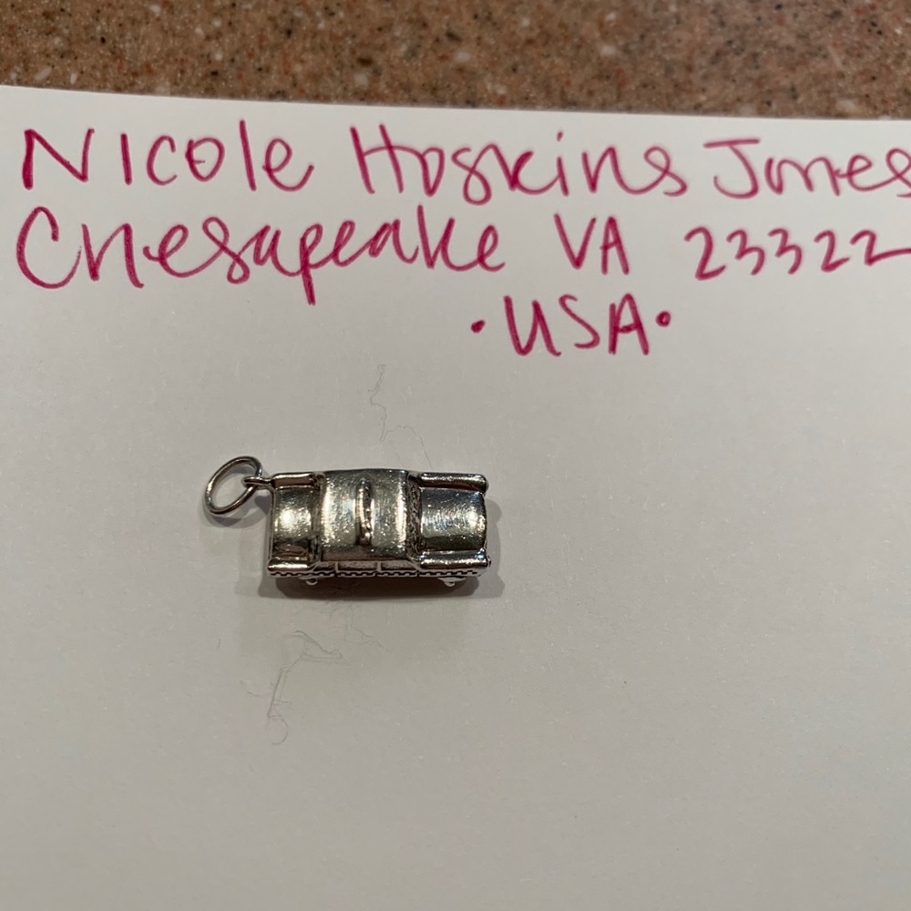 Tiffany co retired charm silver taxi